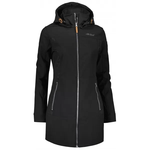  Ženski softshell plašč ALTISPORT GYMA LCTU163 ČRNA 