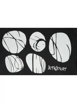 Otroška majica s kratkimi rokavi ALTISPORT ALK122138 ČRNA
