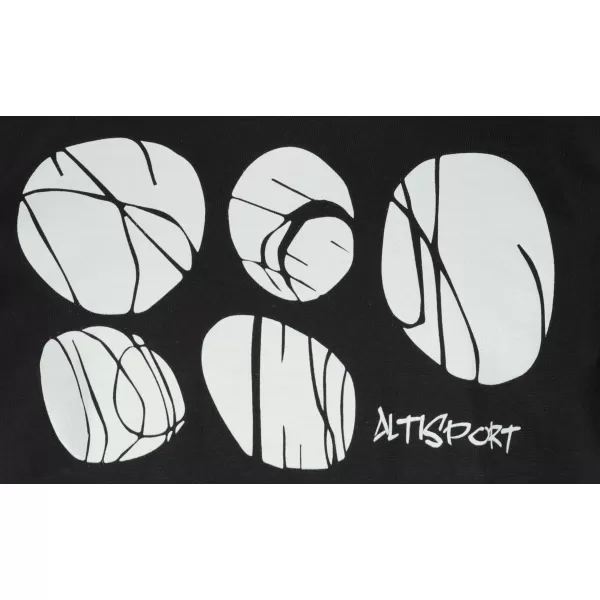  Otroška majica s kratkimi rokavi ALTISPORT ALK122138 ČRNA 