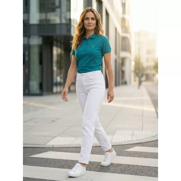  Ženska premium majica z ovratnikom ALTISPORT ALW002210 TEMNO TURKIZNA 