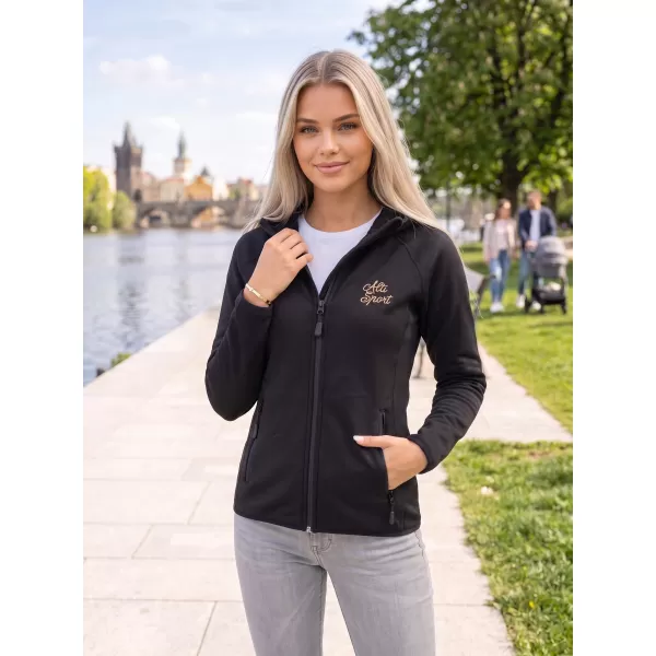  Ženski premium pulover ALTISPORT ALW056418 ČRNA 