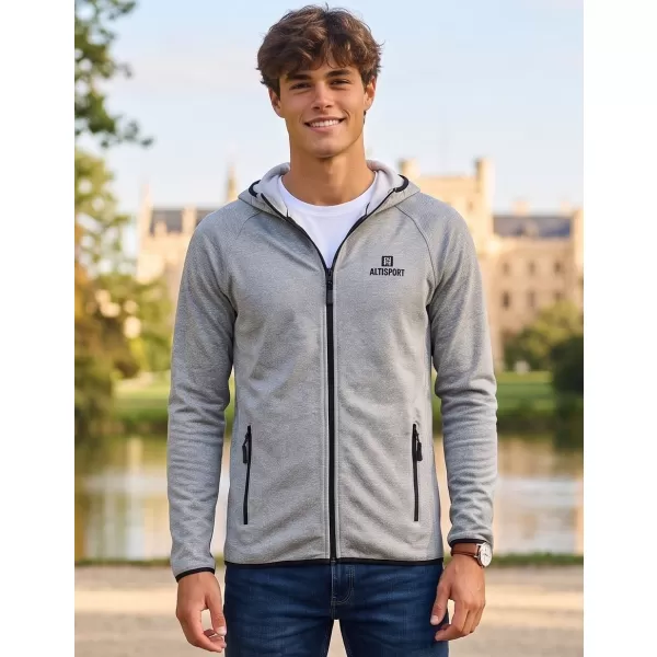  Moški premium pulover ALTISPORT ALM006417 TEMNO SIVI POUDARKI 