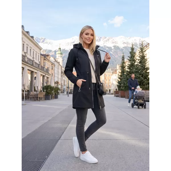  Ženski softshell plašč KIXMI MALAYA ČRNA 