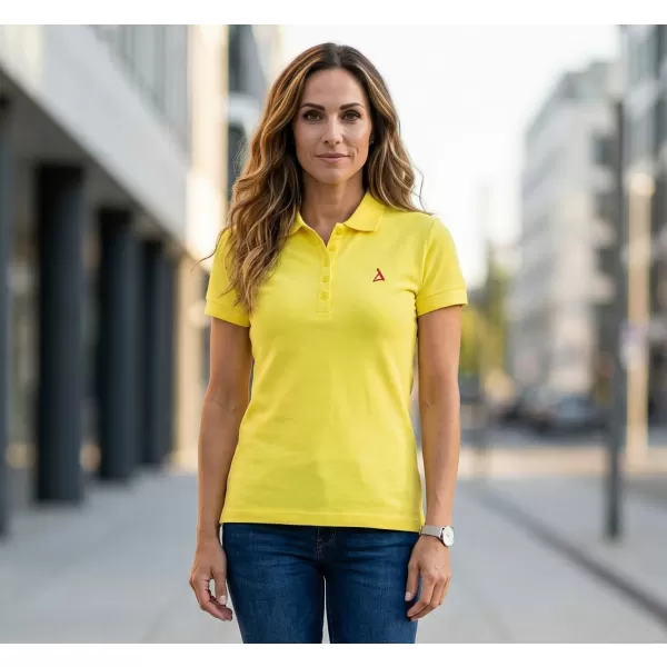  Ženska premium majica z ovratnikom ALTISPORT ALW002210 LIMONA 