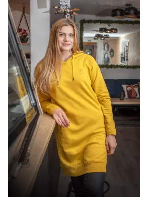 Ženski podaljšan pulover ALTISPORT MIBELA LSKU366 RUMENA