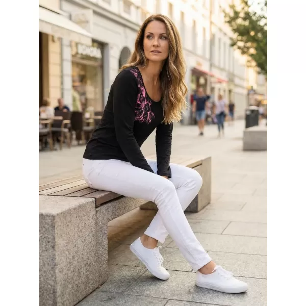  Ženska majica s kratkimi rokavi ALTISPORT KOLIA LTSU837 ČRNA 