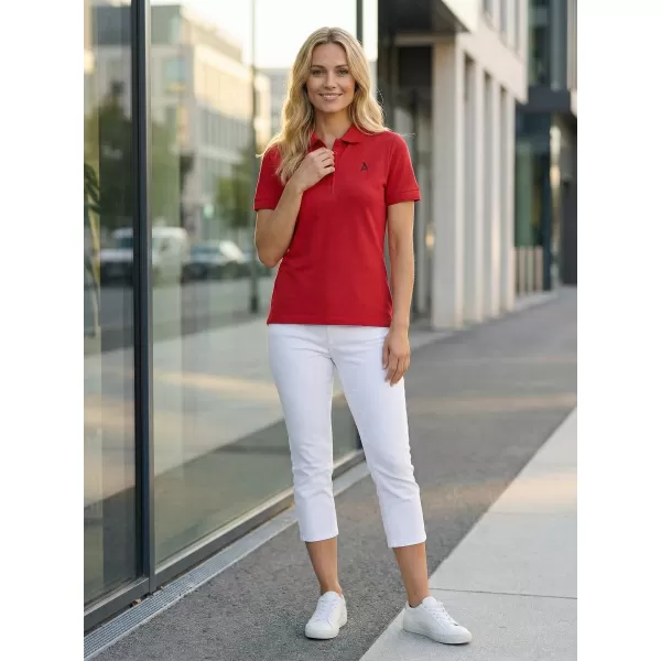 Ženska premium majica z ovratnikom ALTISPORT ALW002210 RDEČA 