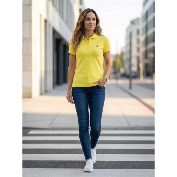  Ženska premium majica z ovratnikom ALTISPORT ALW002210 LIMONA 