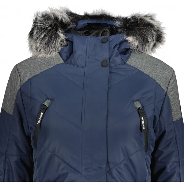  Ženska zimska jakna ALPINE PRO ICYBA 7 LJCU456 TEMNO MODRA 