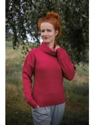 Ženski pulover KIXMI MAIRIN RDEČA