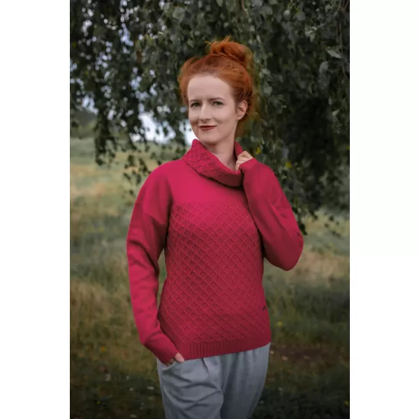  Ženski pulover KIXMI MAIRIN RDEČA 