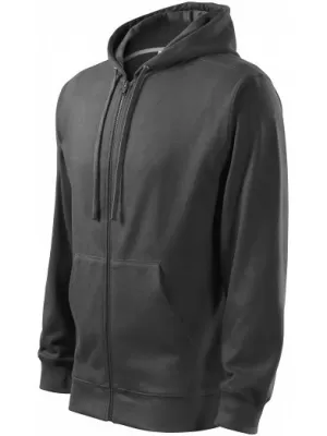 Moški pulover MALFINI TRENDY ZIPPER 410 JEKLENO SIVA