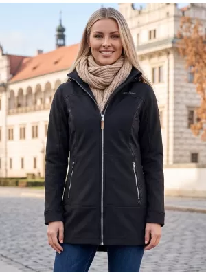 Ženski softshell plašč ALTISPORT GYMA LCTU163 ČRNA