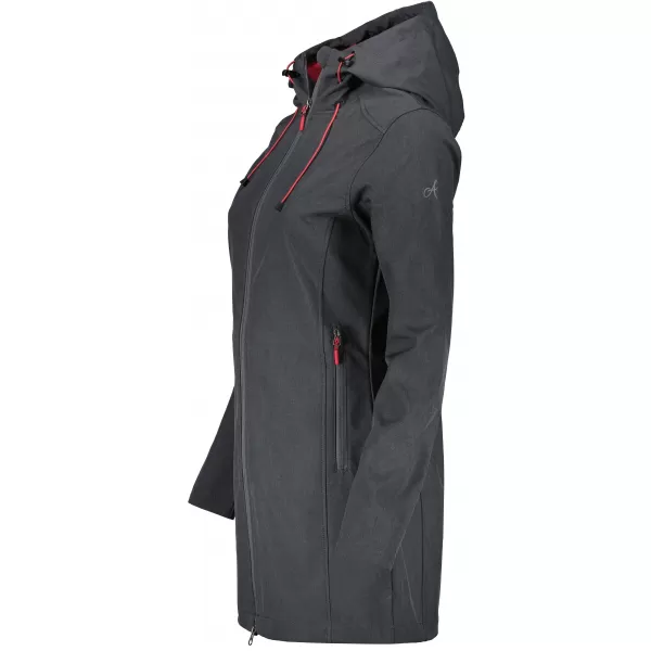  Ženski softshell plašč ALTISPORT DERAURA LCTU166 TEMNO SIVA 