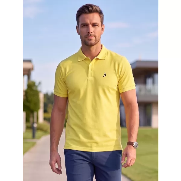  Moška premium majica z ovratnikom ALTISPORT ALM002203 LIMONA 