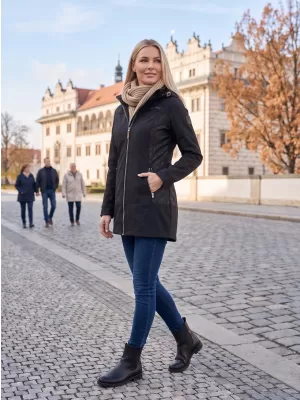 Ženski softshell plašč ALTISPORT GYMA LCTU163 ČRNA