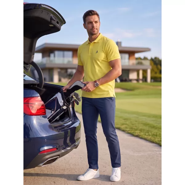  Moška premium majica z ovratnikom ALTISPORT ALM002203 LIMONA 