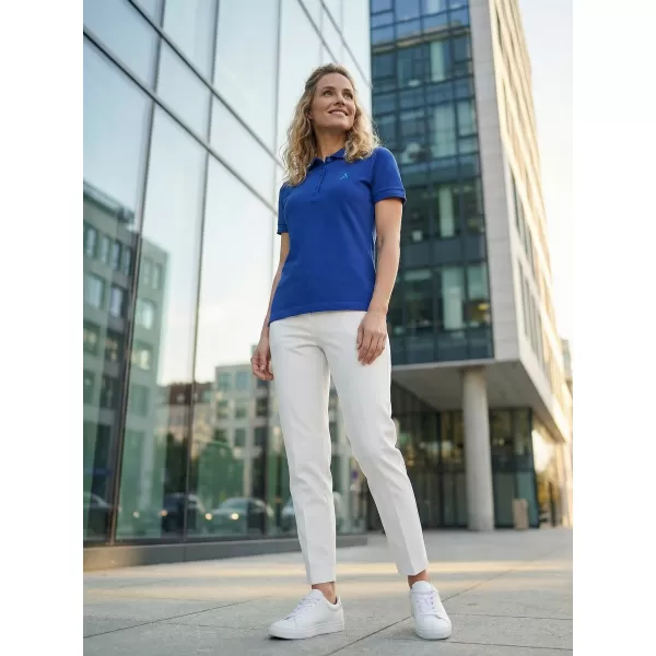  Ženska premium majica z ovratnikom ALTISPORT ALW002210 KRALJEVSKO MODRA 
