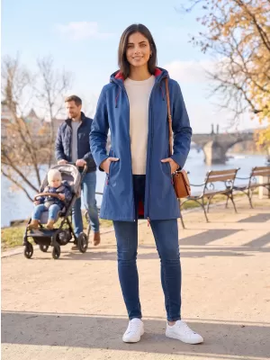 Ženski softshell plašč ALTISPORT DERAURA LCTU166 TEMNO MODRA