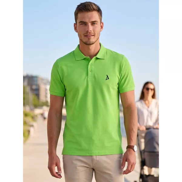  Moška premium majica z ovratnikom ALTISPORT ALM002203 JABOLČNO ZELENA 