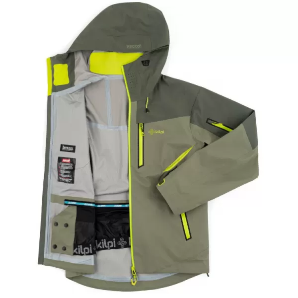  Moška hardshell jakna KILPI HASTAR-M QM0101KI KAKI 