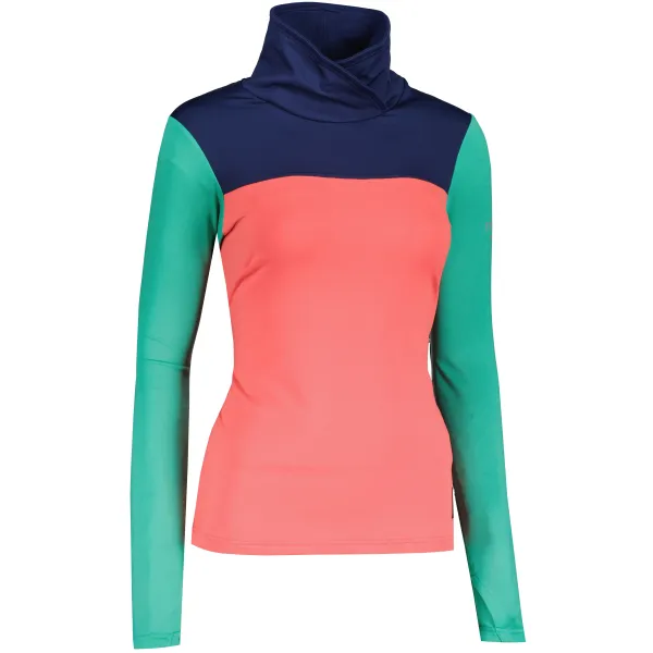  Ženska funkcijska jopa SENSOR COOLMAX THERMO 20200051 KORALNA/SEA GREEN/DEEP BLUE 