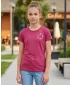 Dekliška majica s kratkimi rokavi SAM 73 LEONI GT 553 TEMNO ROZA