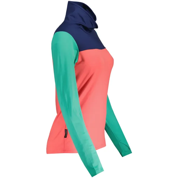  Ženska funkcijska jopa SENSOR COOLMAX THERMO 20200051 KORALNA/SEA GREEN/DEEP BLUE 