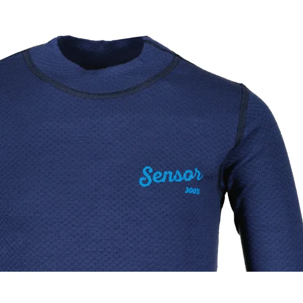  Otroška termo majica SENSOR MERINO DF LOGO 21200026 DEEP BLUE 