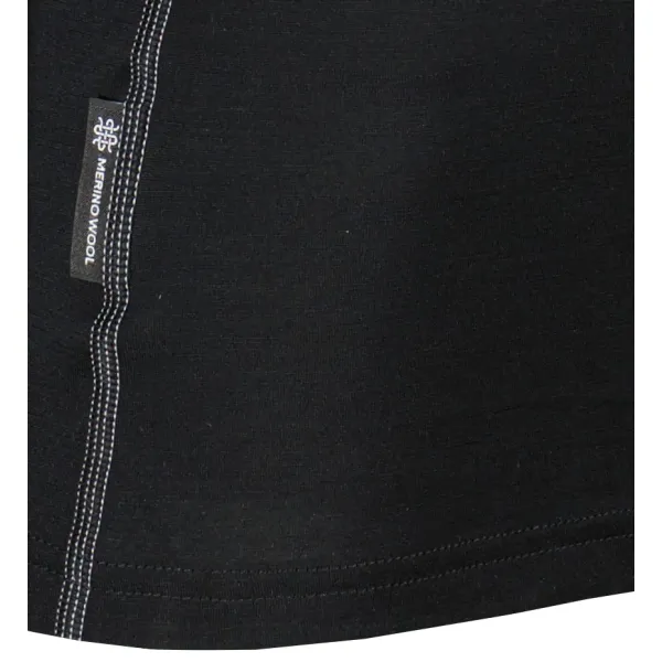  Ženska termo majica SENSOR MERINO IMPRESS 21200018 ČRNA/STRIPES 