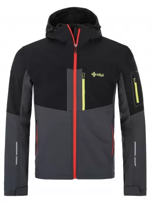 Moška softshell jakna KILPI PRESENA-M QM0157KI TEMNO SIVA