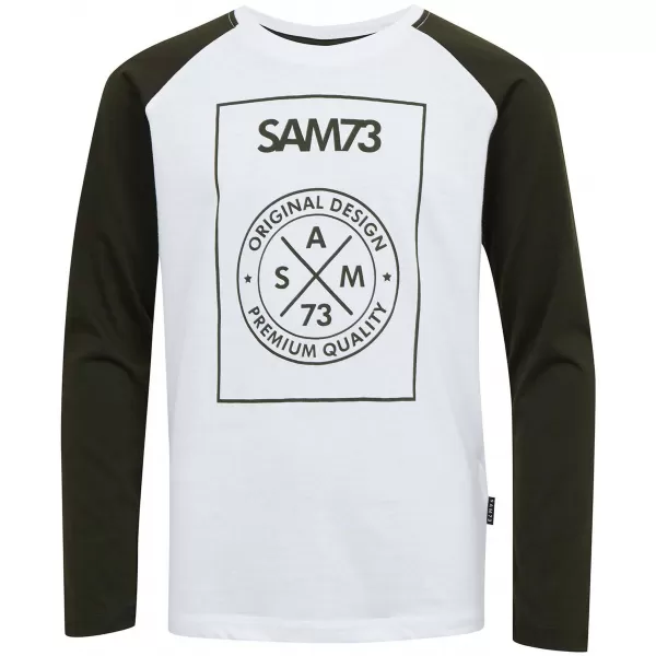  Fant t -majica z dolgimi rokavi SAM 73 JACK BT 553 BELA 