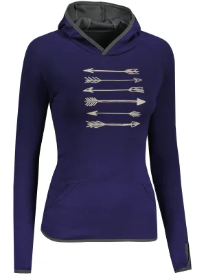 Ženski pulover SENSOR MERINO UPPER ARROWS 21200041 DEEP BLUE
