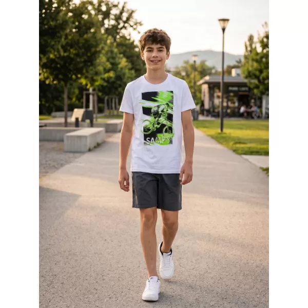  Fant t -majica s kratkimi rokavi SAM 73 LEO BT 550 BELA 