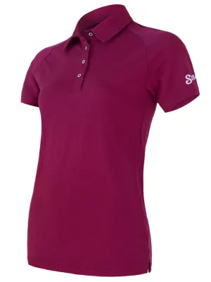 Ženska majica z ovratnikom SENSOR MERINO ACTIVE POLO 19100005 LILLA
