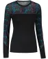 Ženska termo majica SENSOR MERINO IMPRESS 21200018 ČRNA/STRIPES