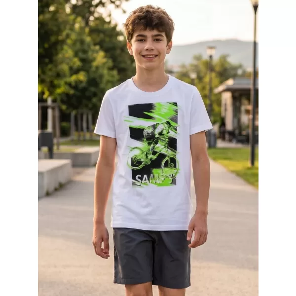  Fant t -majica s kratkimi rokavi SAM 73 LEO BT 550 BELA 