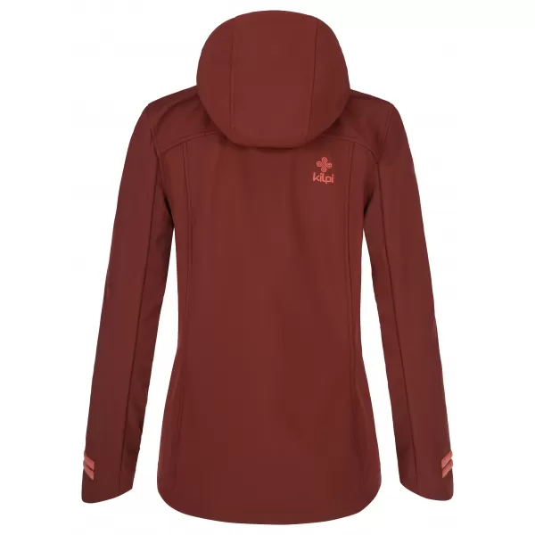  Ženska softshell jakna KILPI RAVIA-W PL0035KI TEMNO RDEČA 