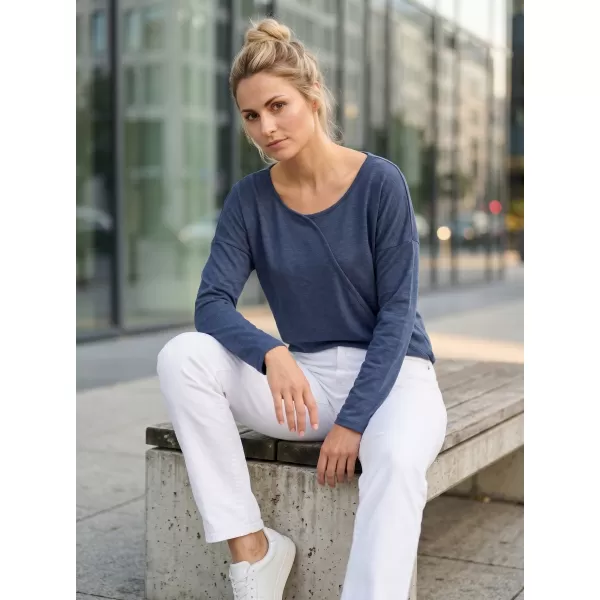  Ženska majica z dolgimi rokavi SAM 73 SANDRA WT 830 MODRO 