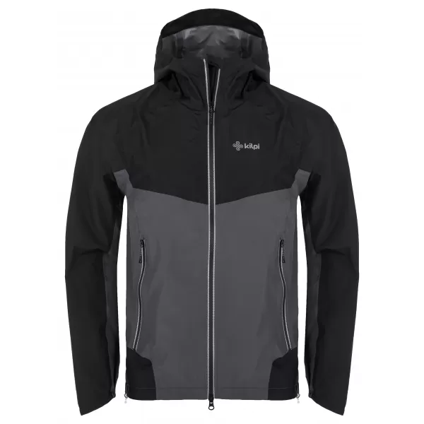  Moška hardshell jakna KILPI HURRICANE-M QM0109KI TEMNO SIVA 