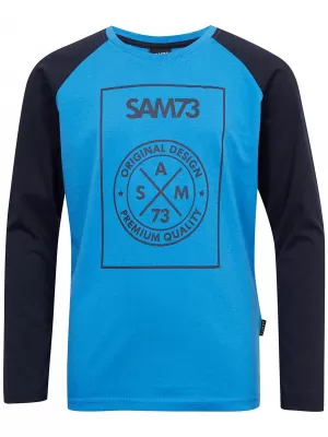 Fant T -majica z dolgimi rokavi SAM 73 JACK BT 553 SVETLO MODRA