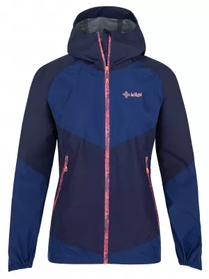 Ženska hardshell jakna KILPI HURRICANE-W QL0107KI TEMNO MODRA