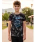 Fant t -majica s kratkimi rokavi SAM 73 TOBY BT 549 ČRN