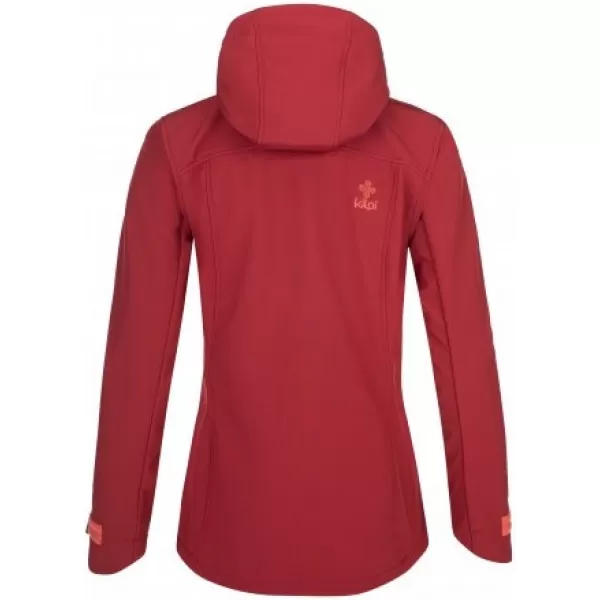  Ženska softshell jakna KILPI RAVIA-W QL0001KI TEMNO RDEČA 