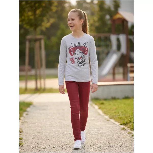  Dekliška majica z dolgimi rokavi SAM 73 AGNES GT 555 SVETLO SIVA 