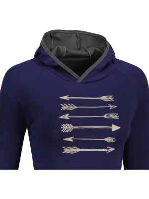 Ženski pulover SENSOR MERINO UPPER ARROWS 21200041 DEEP BLUE
