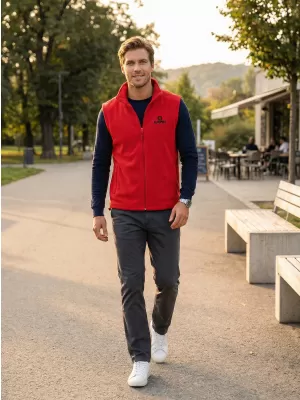 Moški brezrokavnik iz flisa ALTISPORT ALM006518 RDEČA