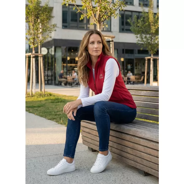  Ženski brezrokavnik iz flisa ALTISPORT ALW056518 BORDO 