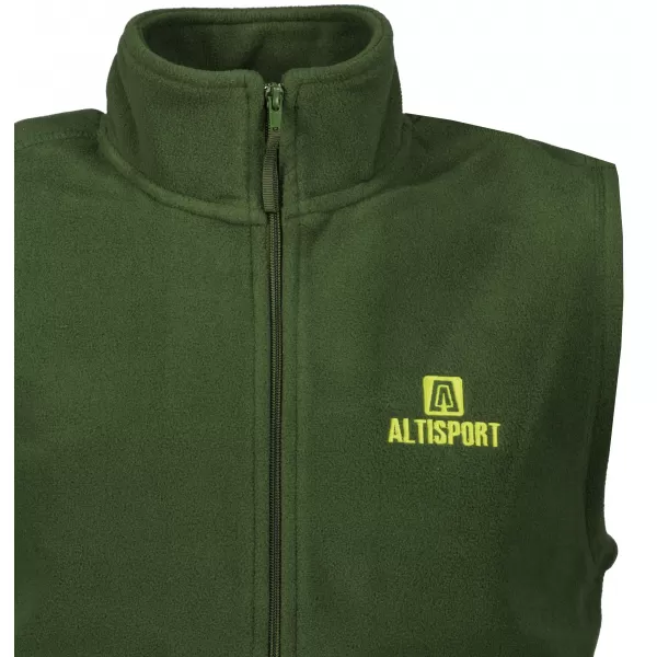  Moški brezrokavnik iz flisa ALTISPORT ALM006518 STEKLENICA ZELENA 