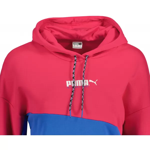  Ženski kratki top pulover PUMA INTL HOODIE TR 531649-14 RDEČA PESA VIJOLIČNA 